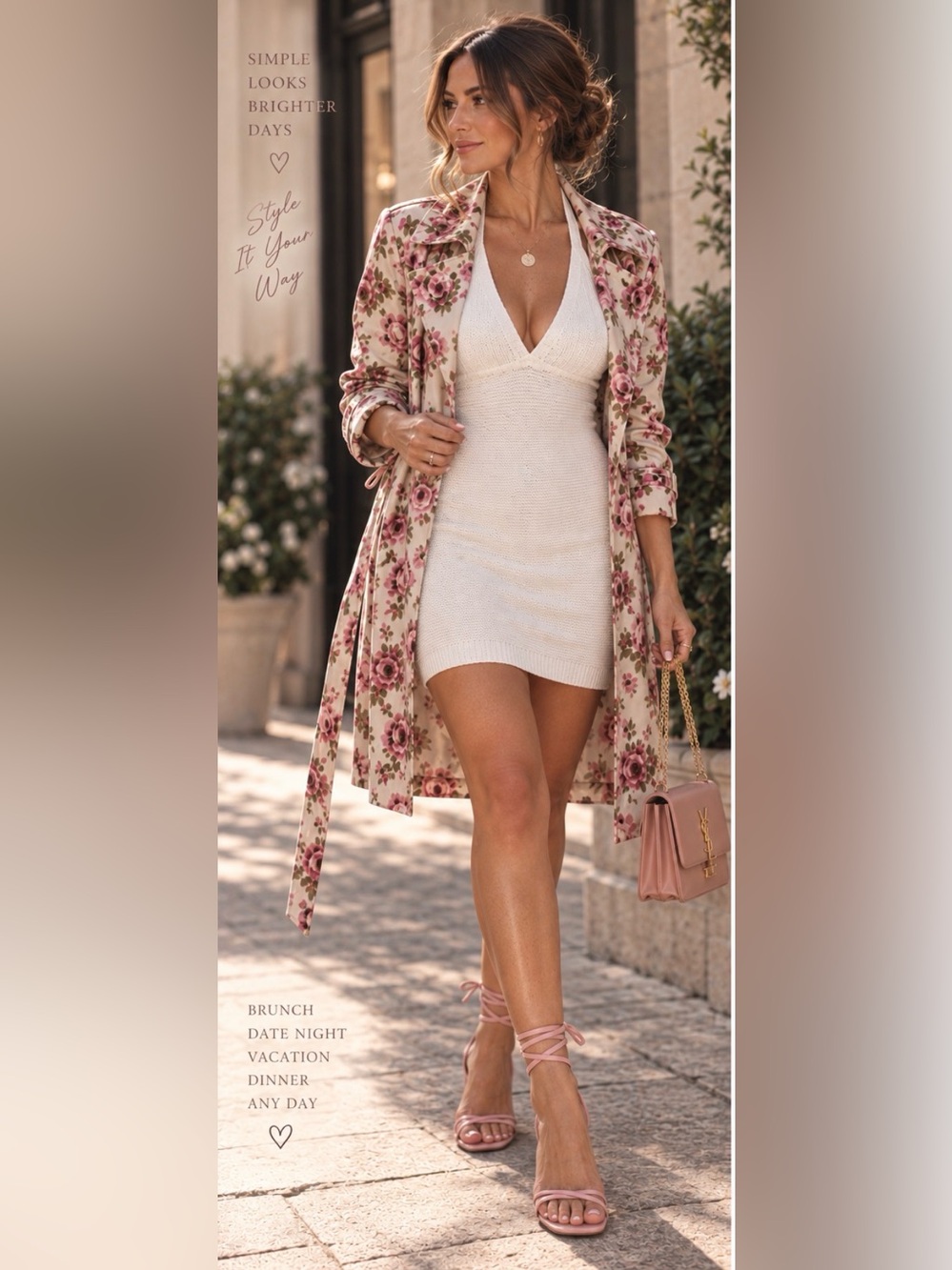 Wild Fable White Knit Halter Mini Dress XL Crochet Beach Y2K Resort